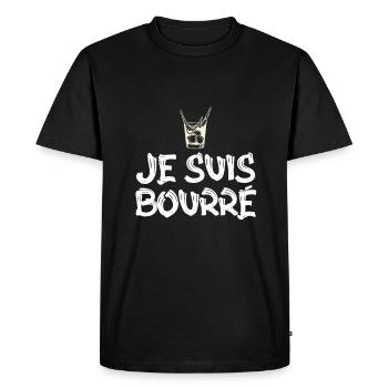 surprise je suis bourré - T-shirt Premium bio Homme - noir - Devant - Nico (187cm)