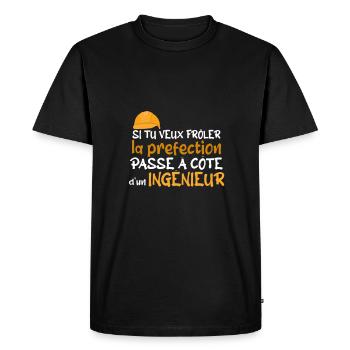 cadeau pour ingénieur - T-shirt Premium bio Homme - noir - Devant - Nico (187cm)