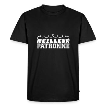 MEILLEUR PATRONNE DU MONDE - T-shirt Premium bio Homme - noir - Devant - Nico (187cm)