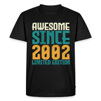 Awesome Since 2002 limited edition. - T-shirt Premium bio Homme - noir - Devant - Nico (187cm)