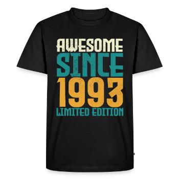 Awesome Since 1993 limited edition. - T-shirt Premium bio Homme - noir - Devant - Nico (187cm)