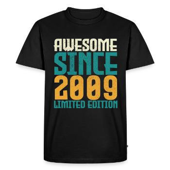 Awesome Since 2009 limited edition. - T-shirt Premium bio Homme - noir - Devant - Nico (187cm)