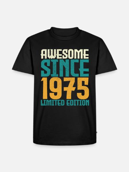 Awesome Since 1975 limited edition. - Men's Premium Organic T-Shirt - black