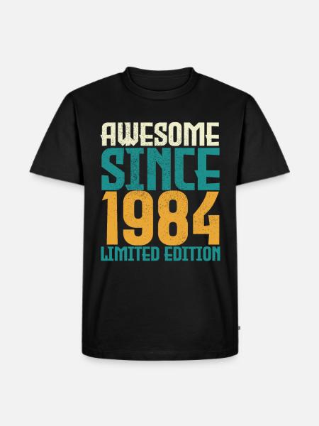 Awesome Since 1984 limited edition. - Men's Premium Organic T-Shirt - black