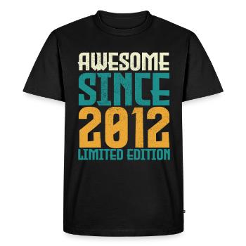 Awesome Since 2012 limited edition. - T-shirt Premium bio Homme - noir - Devant - Nico (187cm)