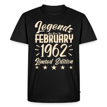 1962 births. Birthday gift. - Men's Premium Organic T-Shirt - black - Front - Nico (187cm)