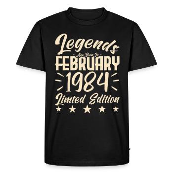 1984 birth. Birthday gift. - Men's Premium Organic T-Shirt - black - Front - Nico (187cm)