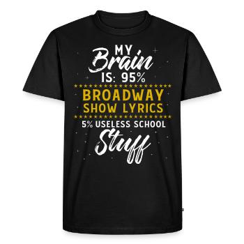 Acteur théâtre actrice scène comédie musicale - T-shirt Premium bio Homme - noir - Devant - Nico (187cm)