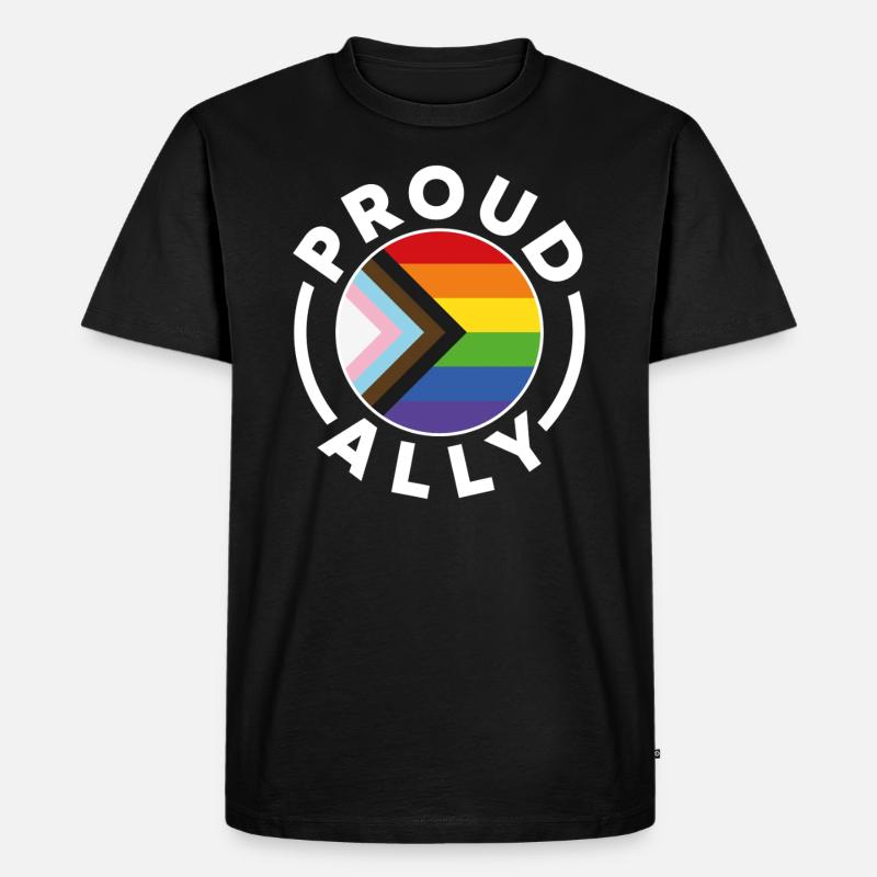 Stolzer Verbündeter - Männer Premium Bio T-Shirt - Schwarz