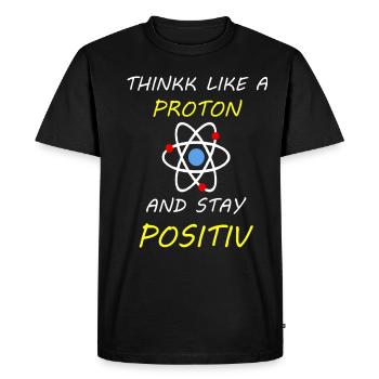 Proton - Men's Premium Organic T-Shirt - black - Front - Nico (187cm)