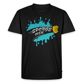 SCHWAMM ÜBER DENGLISCH - Männer Premium Bio T-Shirt - Schwarz - Vorne - Nico (187cm)