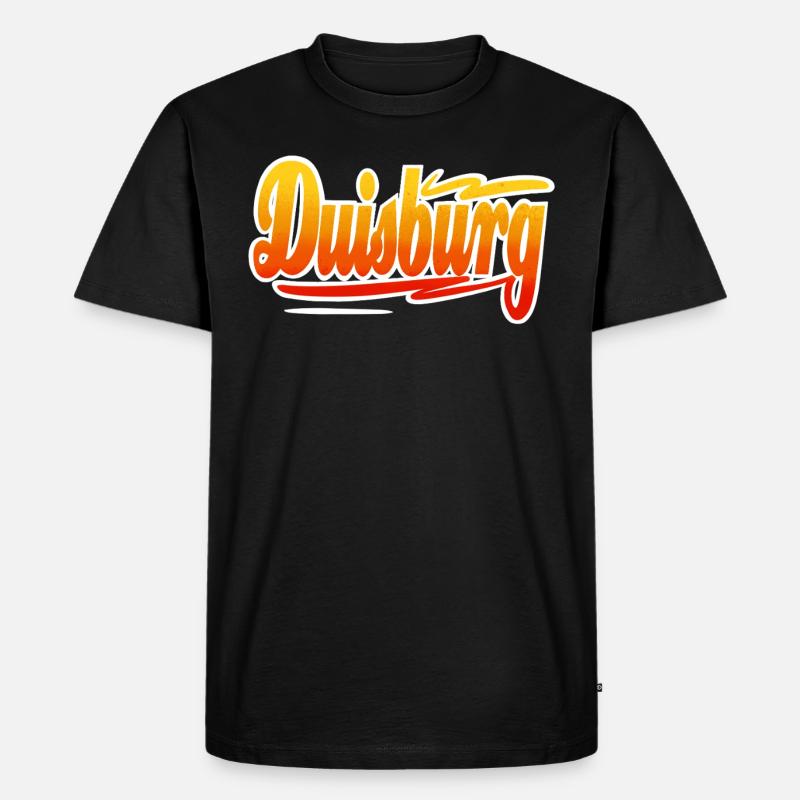 Duisburg - Männer Premium Bio T-Shirt - Schwarz