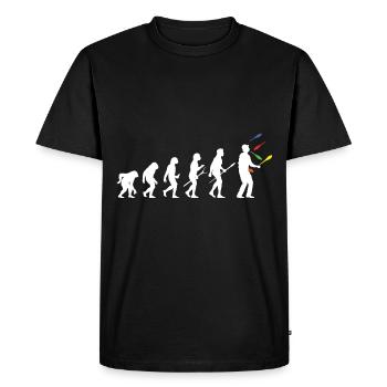 Jongleur Evolution Jonglerie Jonglerie Balles de Jonglage - T-shirt Premium bio Homme - noir - Devant - Nico (187cm)