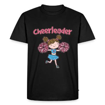 pom-pom girl - T-shirt Premium bio Homme - noir - Devant - Nico (187cm)
