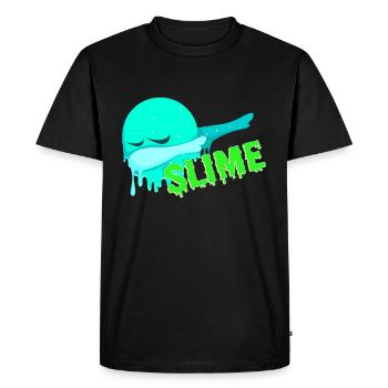 bave - T-shirt Premium bio Homme - noir - Devant - Nico (187cm)