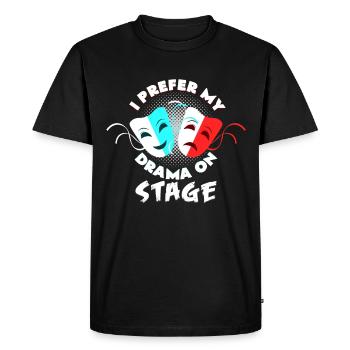 Je veux voir mon drame sur scène - T-shirt Premium bio Homme - noir - Devant - Nico (187cm)