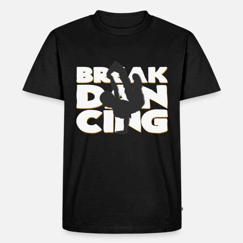Breakdancing - Männer Premium Bio T-Shirt - Schwarz