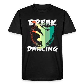 break dancing - Men's Premium Organic T-Shirt - black - Front - Nico (187cm)