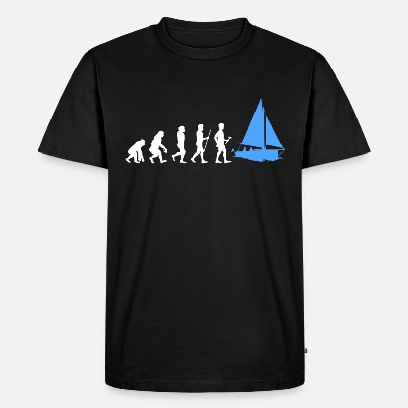 Sailing evolution - Men's Premium Organic T-Shirt - black