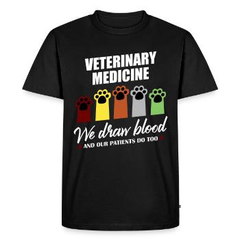 Vétérinaire vétérinaire - T-shirt Premium bio Homme - noir - Devant - Nico (187cm)