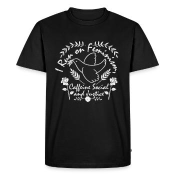 féminisme - T-shirt Premium bio Homme - noir - Devant - Nico (187cm)