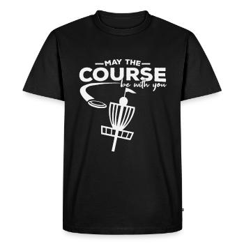frisbee - T-shirt Premium bio Homme - noir - Devant - Nico (187cm)