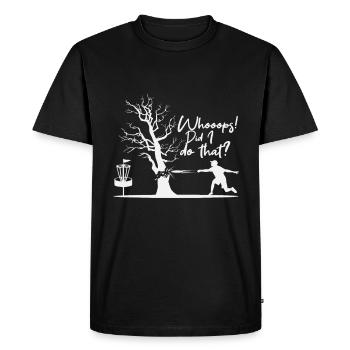 Frisbee sports game Discarding tea Frisbee basket gift - Men's Premium Organic T-Shirt - black - Front - Nico (187cm)
