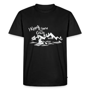 Je fais du kayak - T-shirt Premium bio Homme - noir - Devant - Nico (187cm)