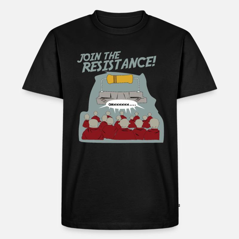 Mönch Nerd - Männer Premium Bio T-Shirt - Schwarz