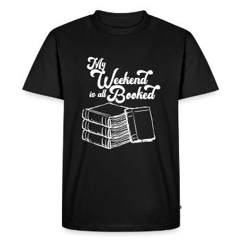 rat de bibliothèque - T-shirt Premium bio Homme - noir - Devant - Nico (187cm)