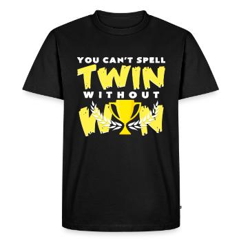 twin - Men's Premium Organic T-Shirt - black - Front - Nico (187cm)