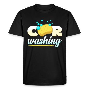 Detailing Detailer Car Washing Vehicle Care - Men's Premium Organic T-Shirt - black - Front - Nico (187cm)