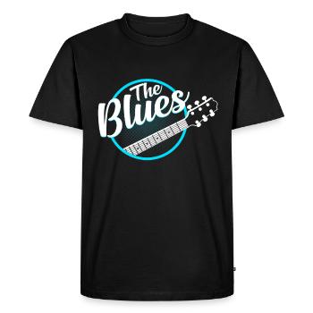Le blues - T-shirt Premium bio Homme - noir - Devant - Nico (187cm)