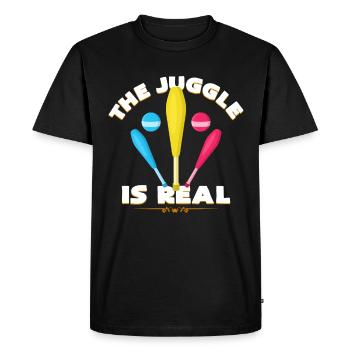 cirque - T-shirt Premium bio Homme - noir - Devant - Nico (187cm)