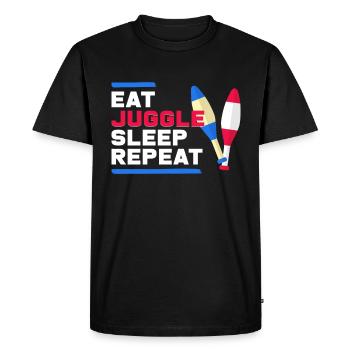 Juggling clubs - Men's Premium Organic T-Shirt - black - Front - Nico (187cm)