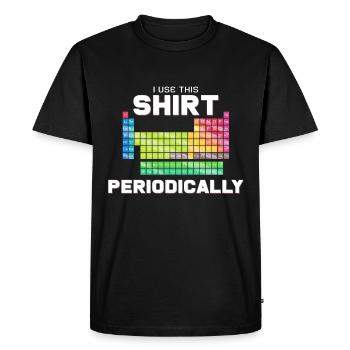 système périodique - T-shirt Premium bio Homme - noir - Devant - Nico (187cm)