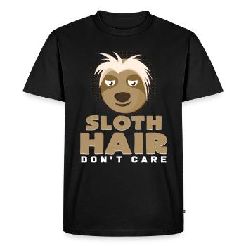 cheveux - T-shirt Premium bio Homme - noir - Devant - Nico (187cm)