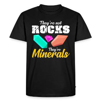 mineral - Men's Premium Organic T-Shirt - black - Front - Nico (187cm)