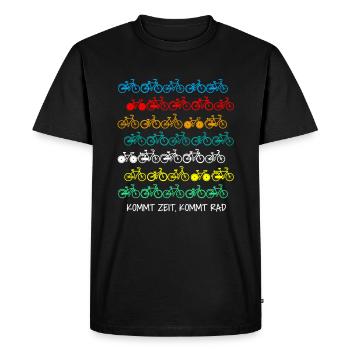 Balade à vélo balade à vélo cadeau vtt - T-shirt Premium bio Homme - noir - Devant - Nico (187cm)