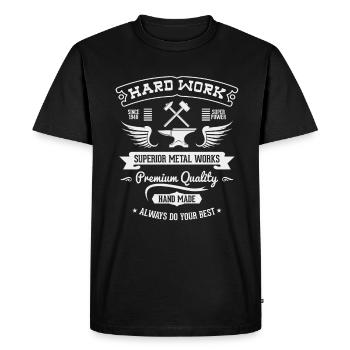métal - T-shirt Premium bio Homme - noir - Devant - Nico (187cm)