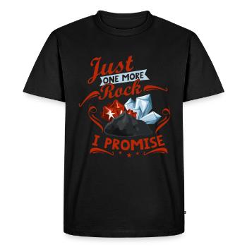 Un seul minéral de plus - T-shirt Premium bio Homme - noir - Devant - Nico (187cm)