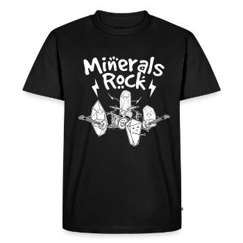 Musique rock minérale - T-shirt Premium bio Homme - noir - Devant - Nico (187cm)