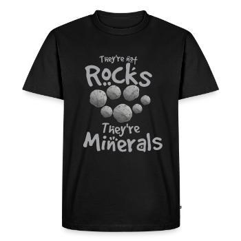 mineral - Men's Premium Organic T-Shirt - black - Front - Nico (187cm)