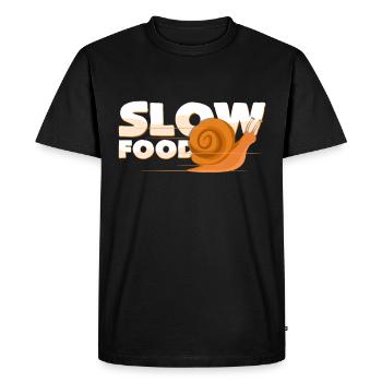 Alimentation lente - T-shirt Premium bio Homme - noir - Devant - Nico (187cm)