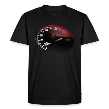 PS Speed Speed Turbo Tuner Car Gift - Men's Premium Organic T-Shirt - black - Front - Nico (187cm)