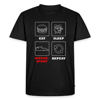 Tuning Car Tuner Turbo Drifting Rims PS Gift - Men's Premium Organic T-Shirt - black - Front - Nico (187cm)