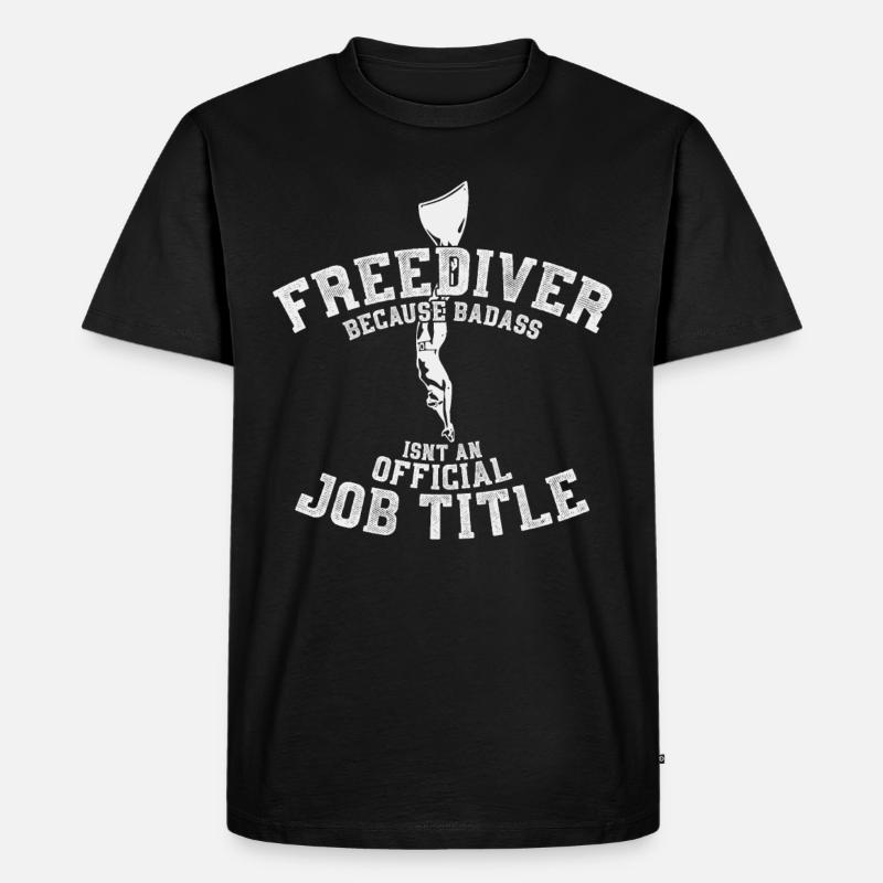 Apnoetauchen - Männer Premium Bio T-Shirt - Schwarz