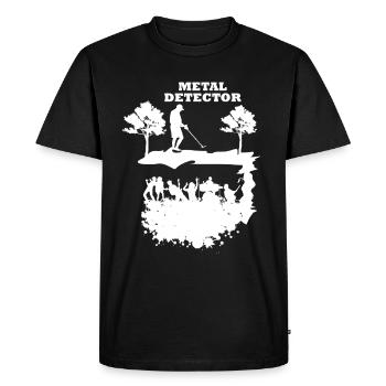 Détecteur de métaux Heavy Metal Metalcore Gift - T-shirt Premium bio Homme - noir - Devant - Nico (187cm)