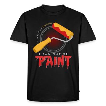 painting - Men's Premium Organic T-Shirt - black - Front - Nico (187cm)