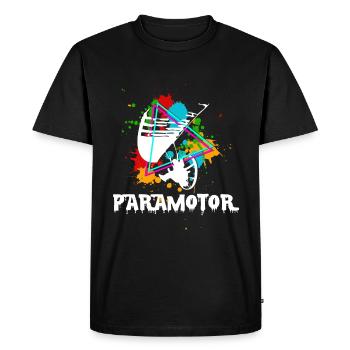 Paramotor - Men's Premium Organic T-Shirt - black - Front - Nico (187cm)
